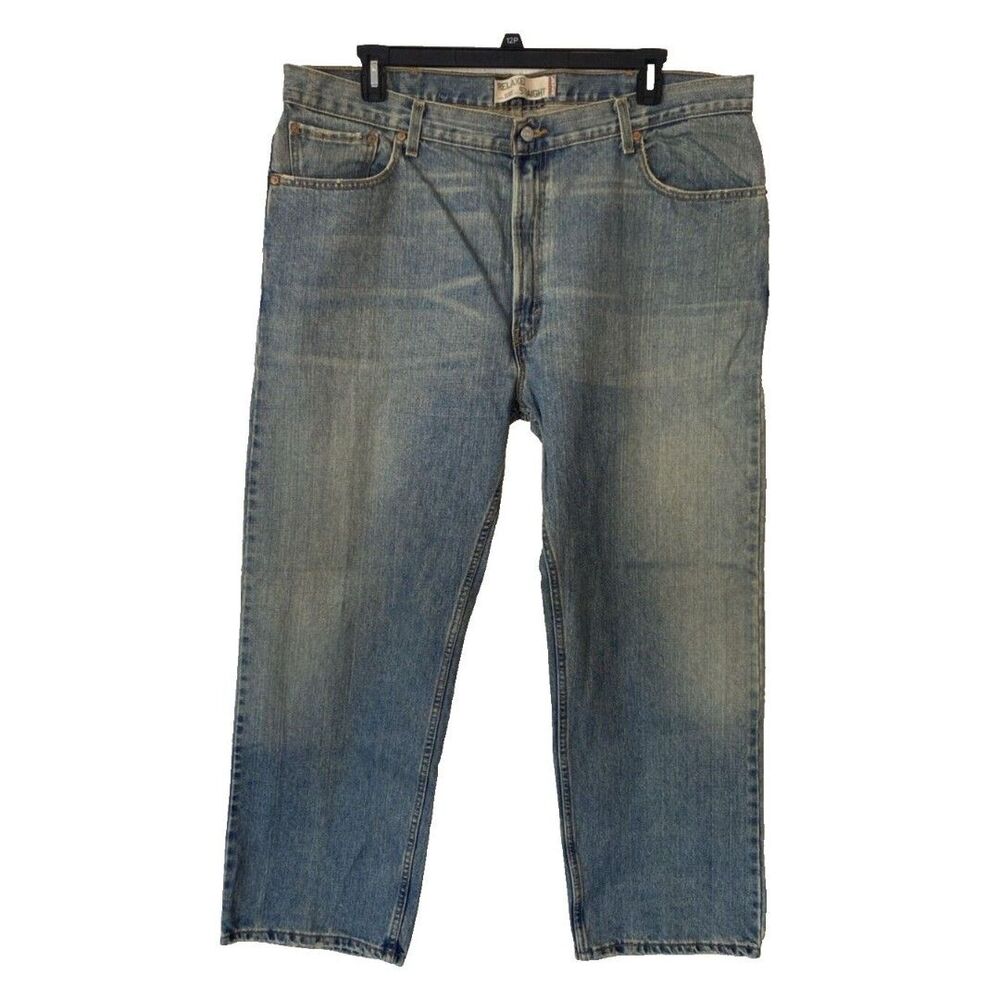 Levis 559 Men's Relaxed Straight Leg Blue Denim Jeans Size 42x30 Pants